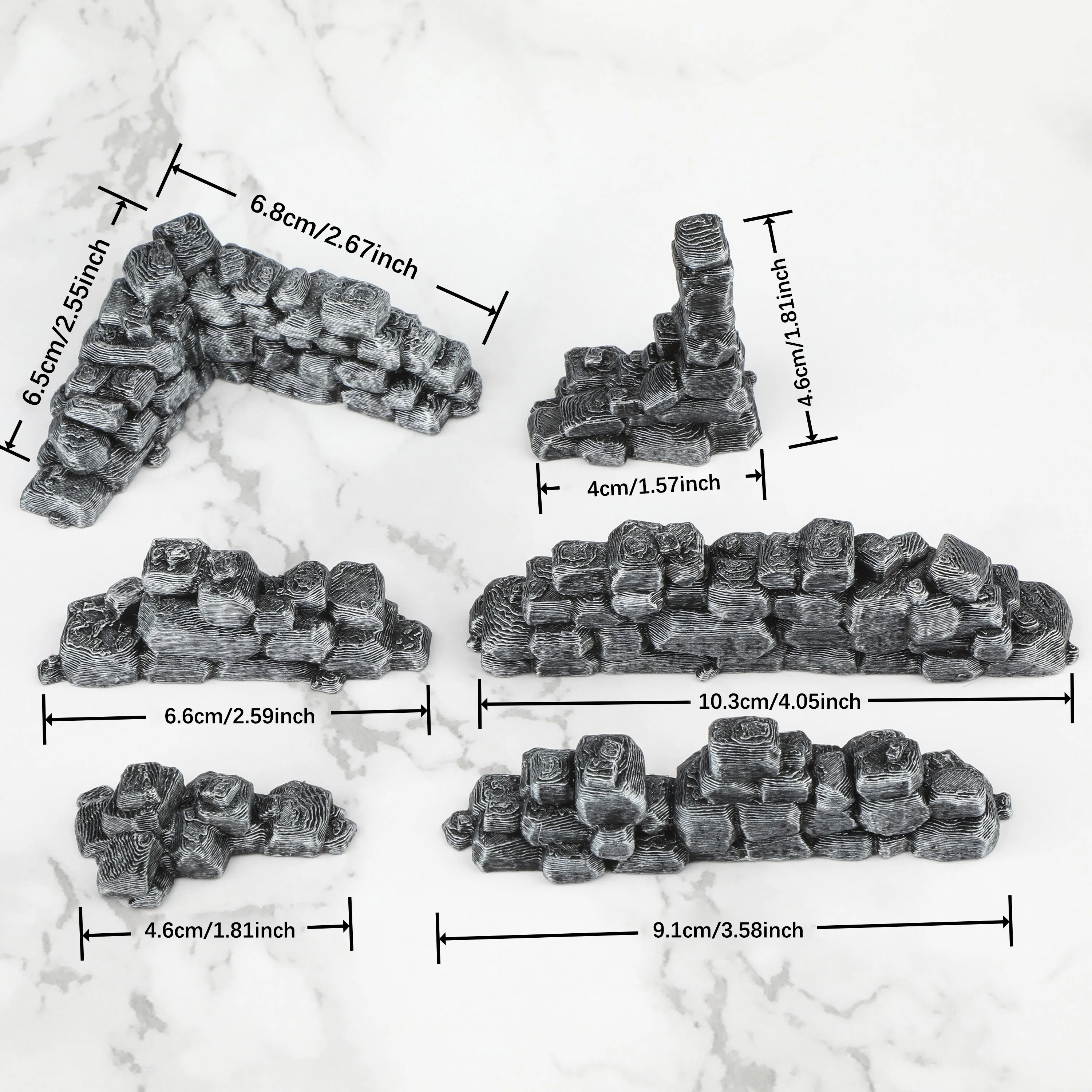 Ensemble de miniatures de ruin - Miniature Terrain Set avis et prix