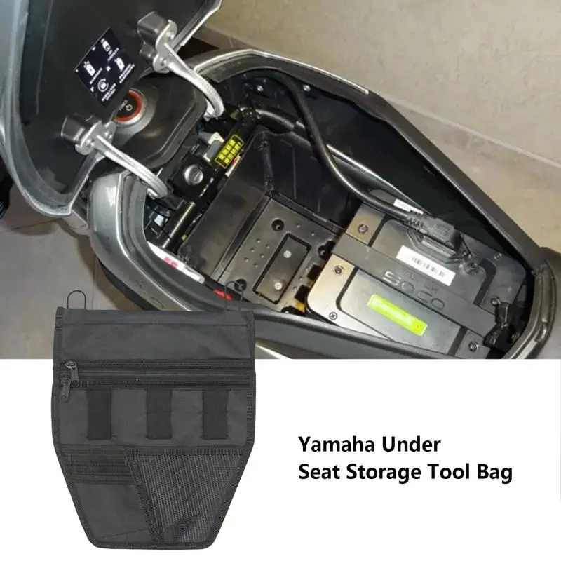 Under Seat Storage Bag Motorcycle Storage Pouch Bag Reusable Under Seat Storage Pouch Bag Organizer for Motorcycles Motorbike