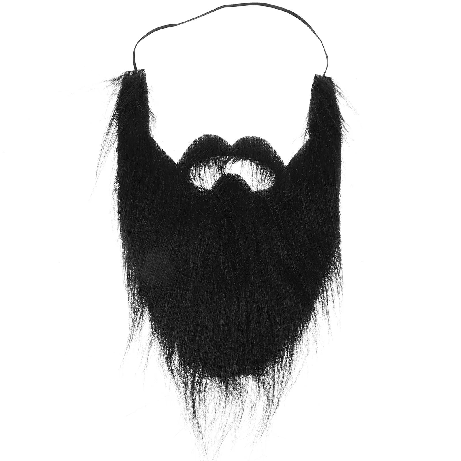 หนวดปลอมสีดำขนาดใหญ่เหมือนจริงสำหรับผู้ชาย ชุดฮาโลวีน อุปกรณ์ประกอบคอสเพลย์ หนวดปลอมสำหรับงานปาร์ตี้