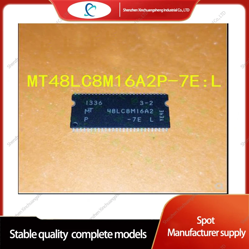 2PCS MT48LC8M16A2P-7E IT:L  SDRAM Memory IC 128Mbit Parallel 133 MHz 5.4 Ns 54-TSOP II