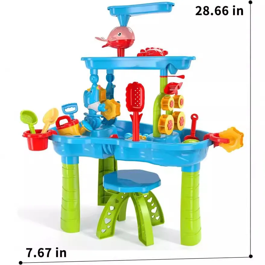 Mesa de água de praia infantil com camada em T grande brinquedo interativo interno e externo Novo modelo para fãs de esportes transfronteiriços Supp...