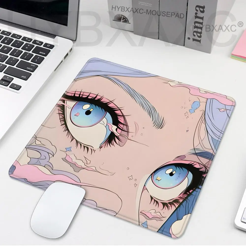 Mouse Pad Eye Painting Desk Mat Pc Accessories Gaming Anime Mousepad Company Gamer Girl Game Mats Mause Laptop Computer Table