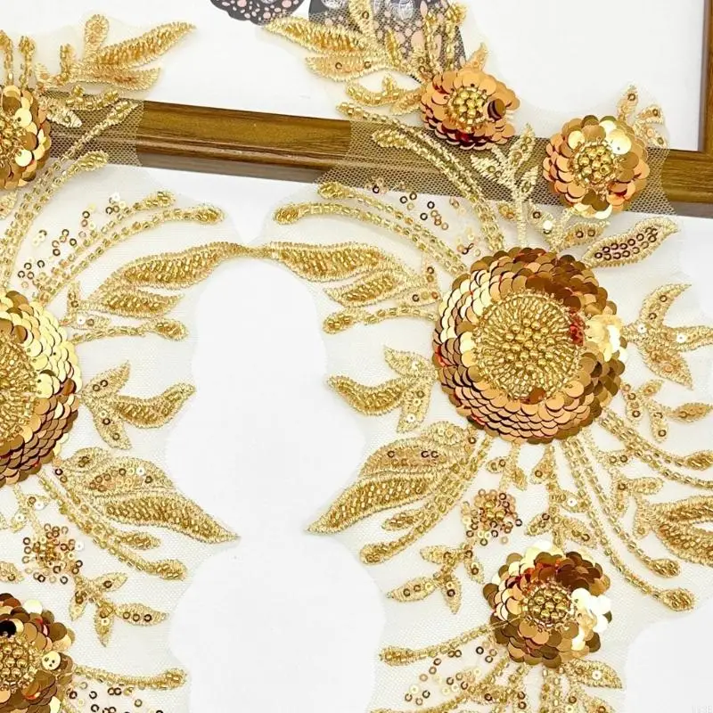 1PAIR SEMPROIDEREDERED SETSES FASHION DESINCES PATCES