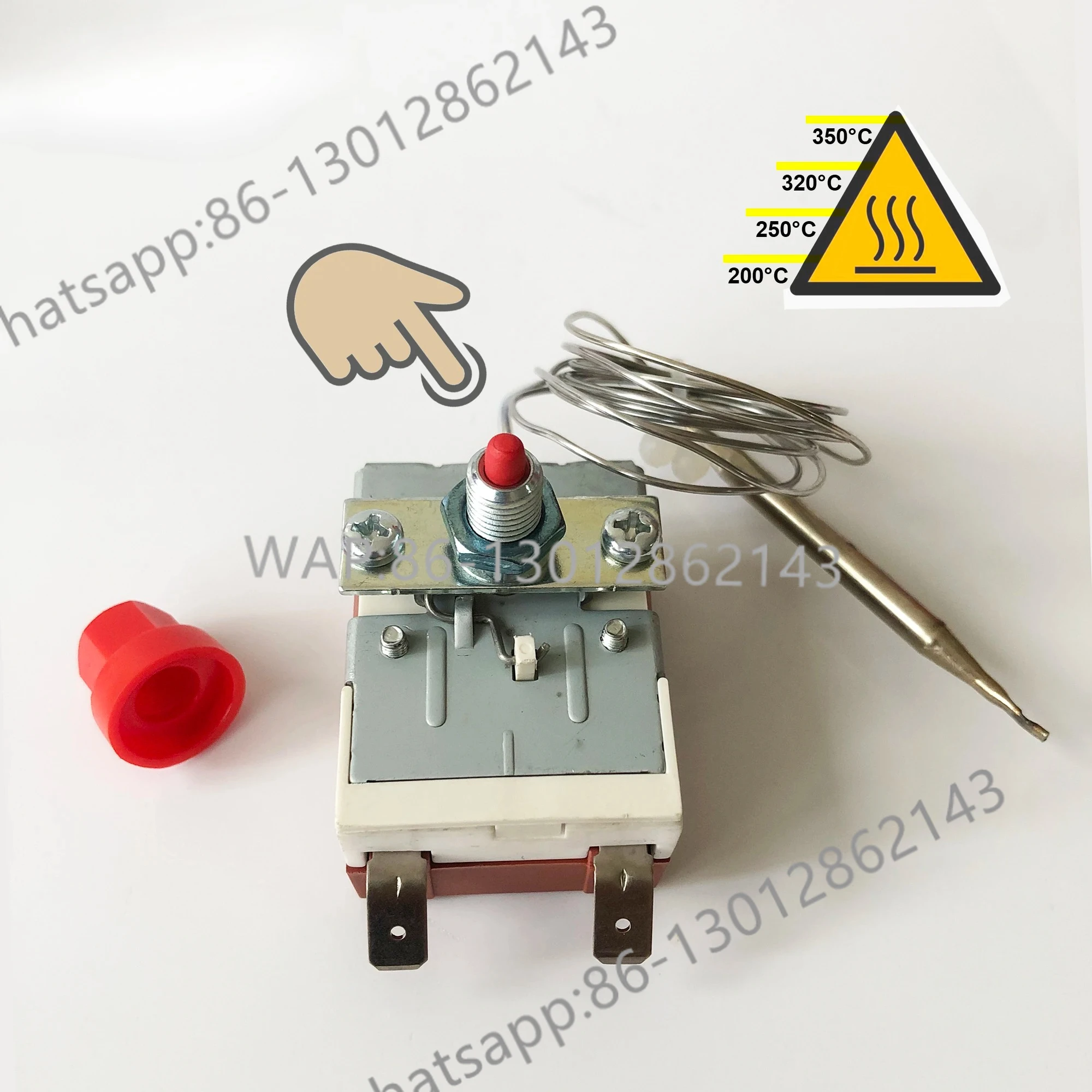Capillary Thermostat Bulb Thermometer Fixed High Temperature Safety Limiter Control Switch Manual Reset TSR- For Oven Heater
