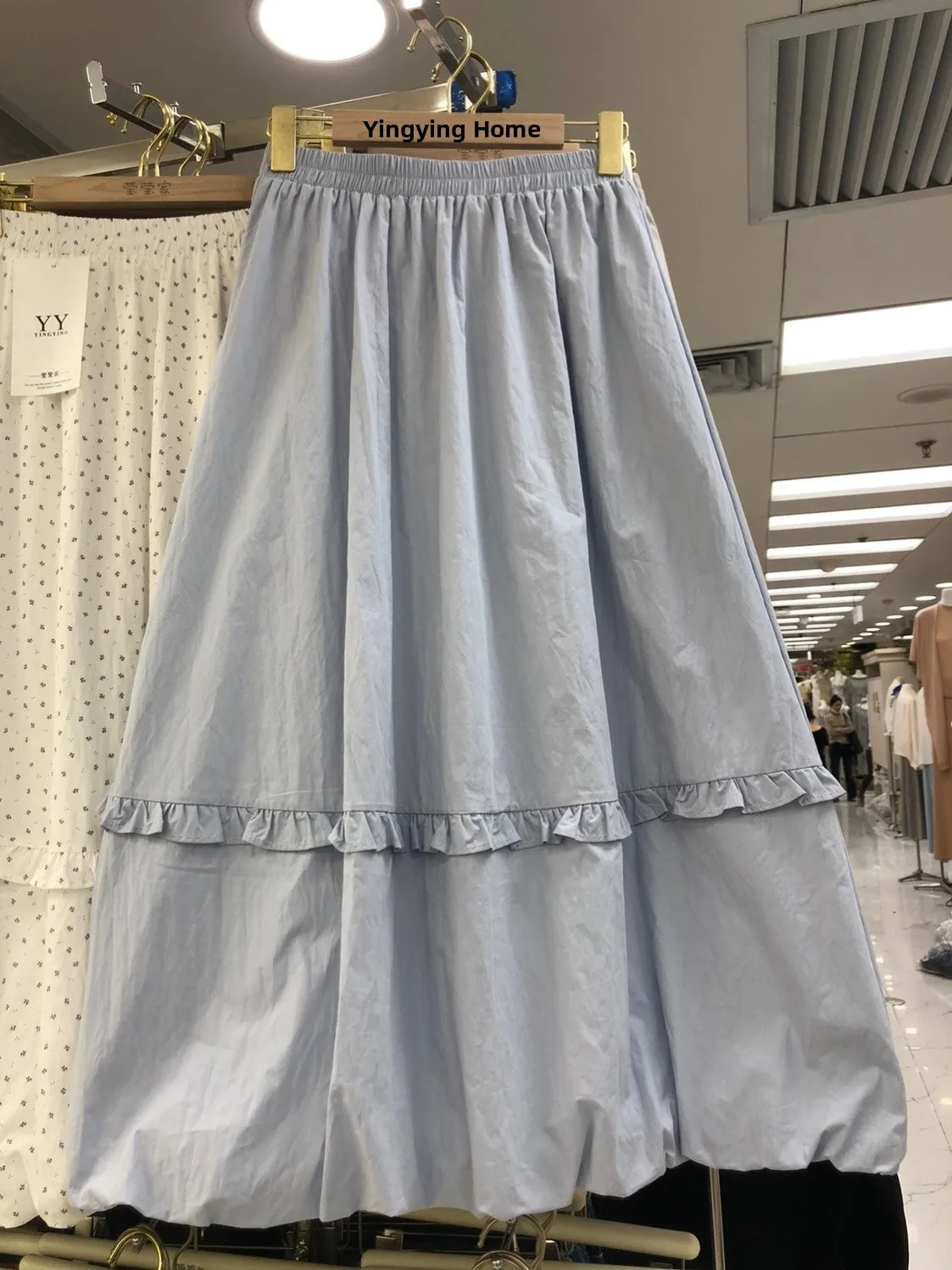 

Белая юбка миди А-силуэта с кружевной отделкой, женская, средней длины, весенняя новинка, расклешенная, с высокой талией, из полиэфирного волокна