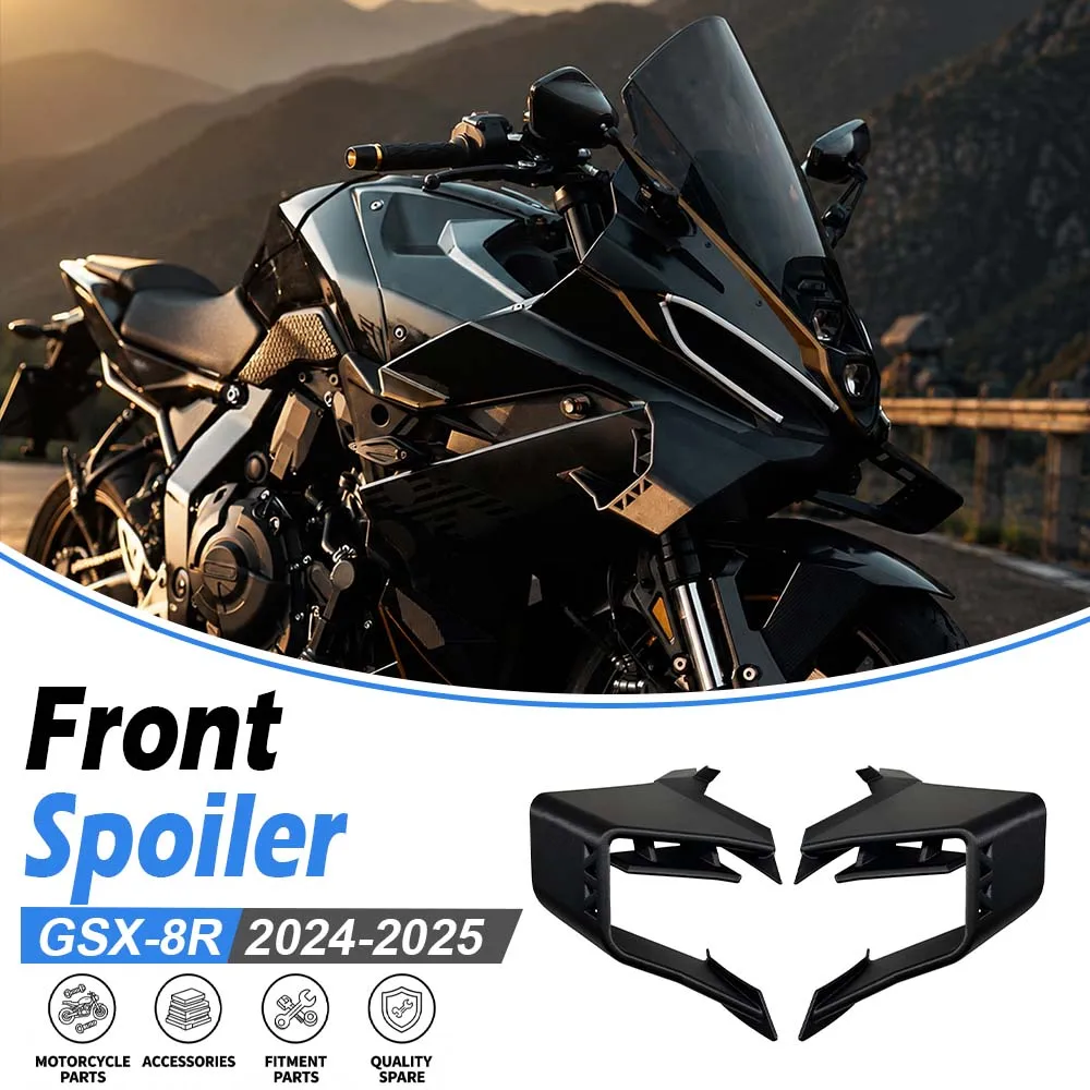 For GSX-8R GSX8R GSX 8R 2024 2025 Motorcycle Front Spoiler Frontal Dynamic Stabilizer Downforce Fin Side Fairing Fixed Wind Wing