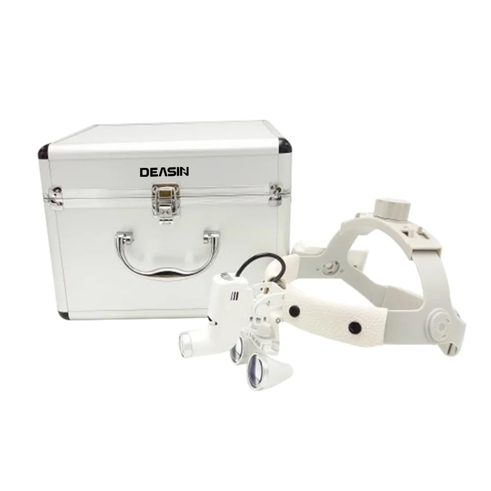 

2.5x/3.5x Dental Binocular Magnifier Loupes With 5W Focusing Headlight Dental LED Surgical Loupes Dental Lab Equipment