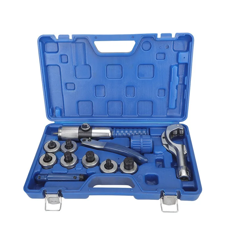 

CT 300AL Hydraulic Tube Expander 10-42mm 11 Heads Manual Flaring Tool For Copper Pipe Swaging Cup Shape For HVAC Refrigeration