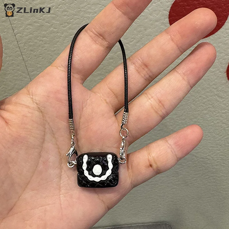 ▶1Pcs Doll Mini Bag Dress Up Plush Toy For 15/17cm Doll Accessories Dollhouse Hanging Neck Accessories Schoolbag Pendant