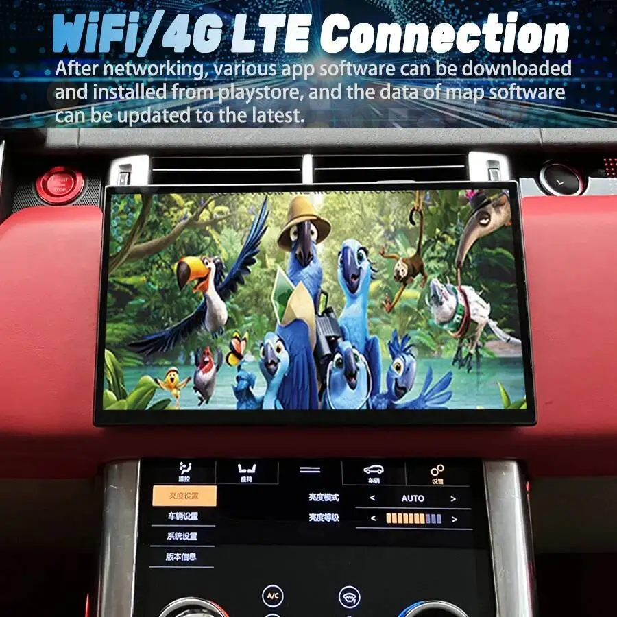 شاشة Navirider AHD لسيارة لاند روفر رينج روفر فوغ L405 Sport L494 2013-2017 أندرويد 15 نظام تحديد المواقع 4G نافي كاربلاي 13 بوصة راديو السيارة #6