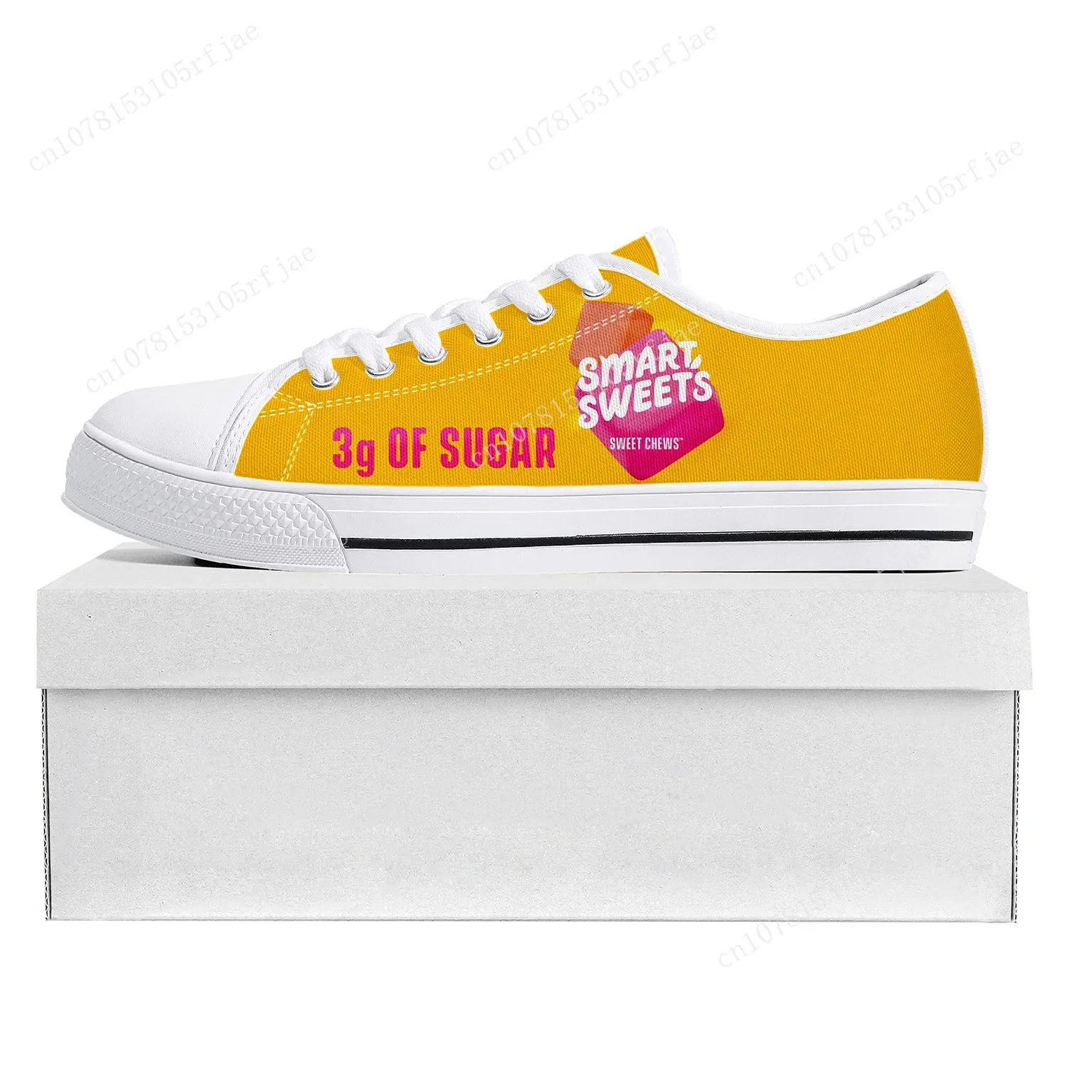 Funny Candy Food Snack Custom Low Top Sneakers Womens Mens Teenager High Quality Shoes Casual Tailor-Made Canvas Sneaker Shoe
