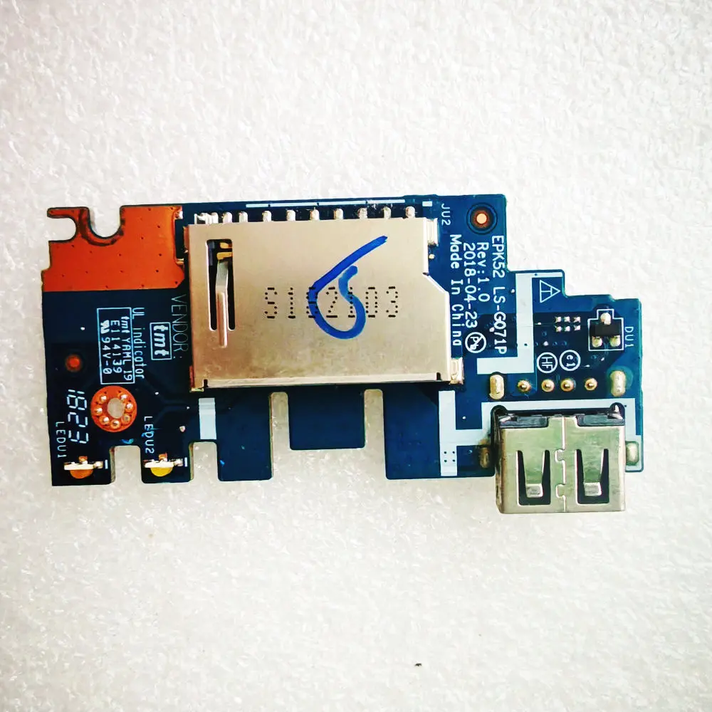For HP 15-DA 15-DB 15T-DA USB Port Board With Cable 435OM832L01 LS-G071P LS-G073P EPK52 LS-G071P Speaker LA-G073P