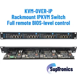 SupTronics Raspberry Pi CM4  rackmount IPKVM switch KVM over IP PIKVM X653-1U
