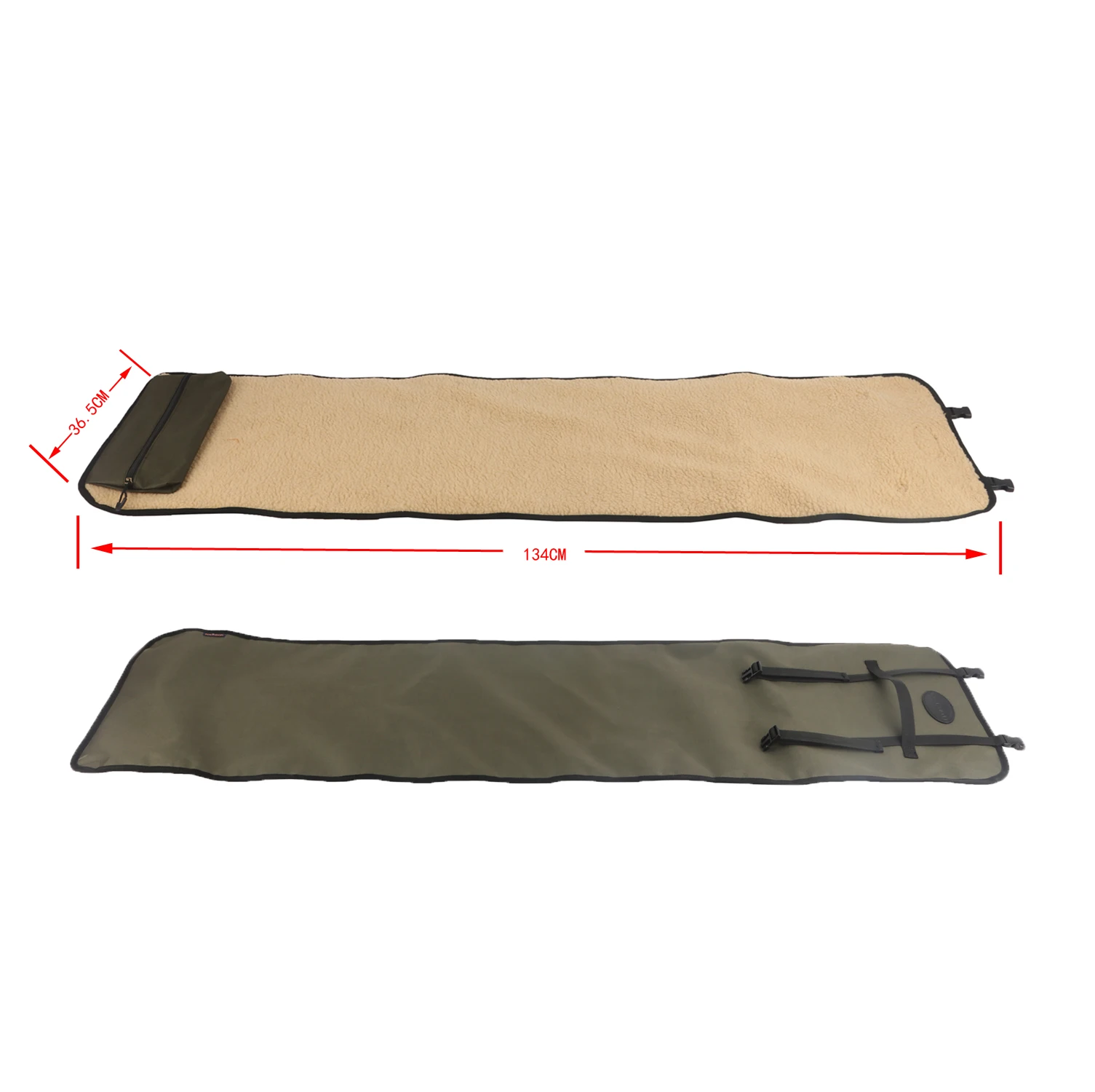 Tourbon Hunting Gun Accessories Rifle Gun Cleaning Mat with Fleece Universal Cleaning Care Kit Equipment 134CM