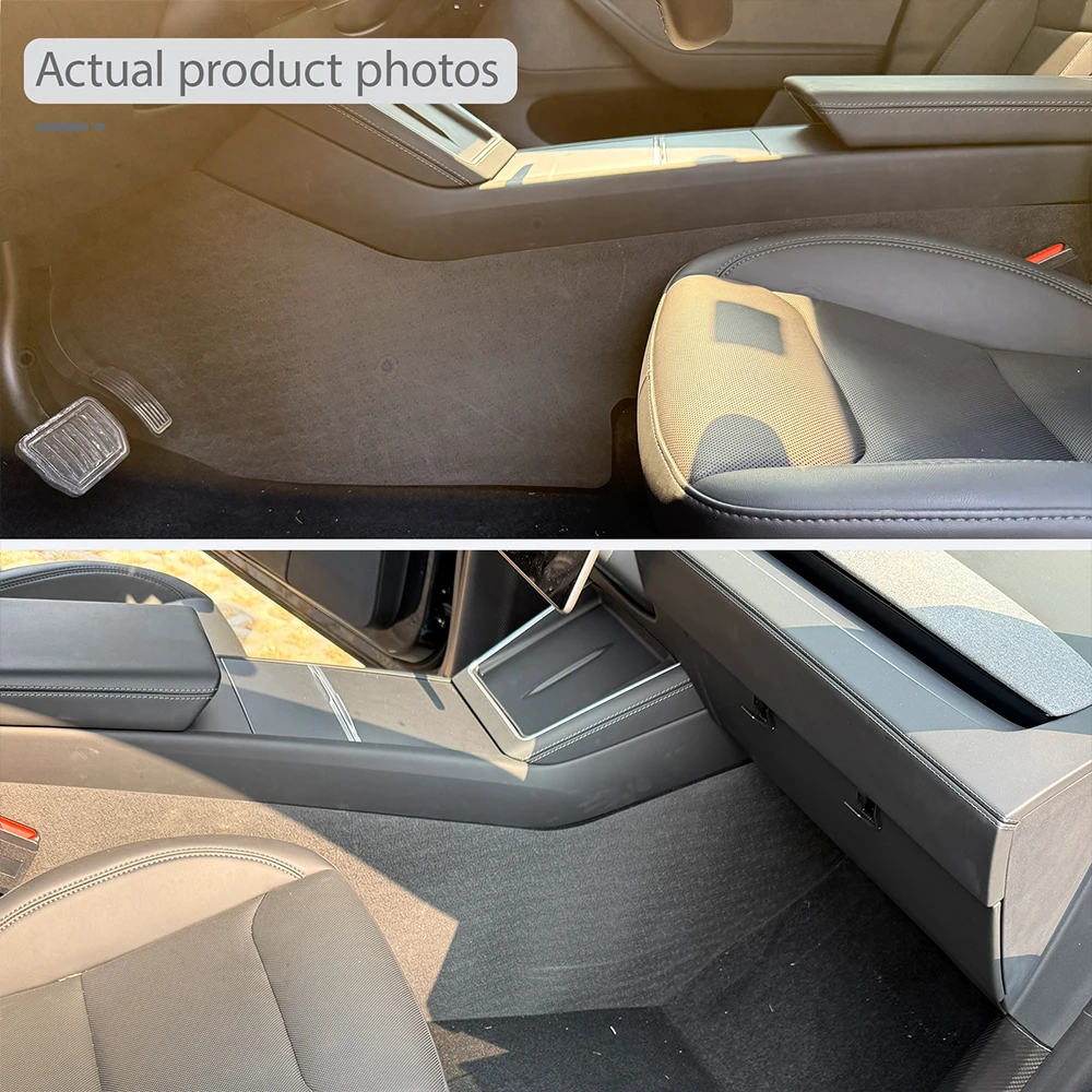 Für Tesla Model Y Juniper Zubehör TPE Türschwellenschutz Kofferraum-Heckklappe Seitenwand Schutzfolien für die Mittelkonsole – Detail 16