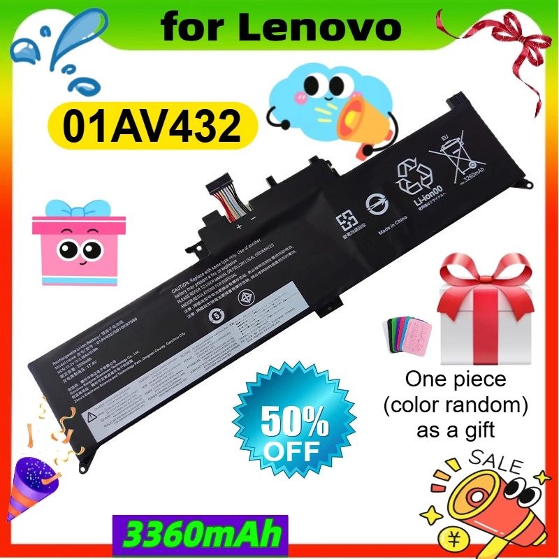 

01AV432 01AV433 01AV434 00HW026 00HW027 Laptop Battery for Lenovo ThinkPad Yoga 260 370 X380 SB10K97589 SB10K97590 SB10K97591