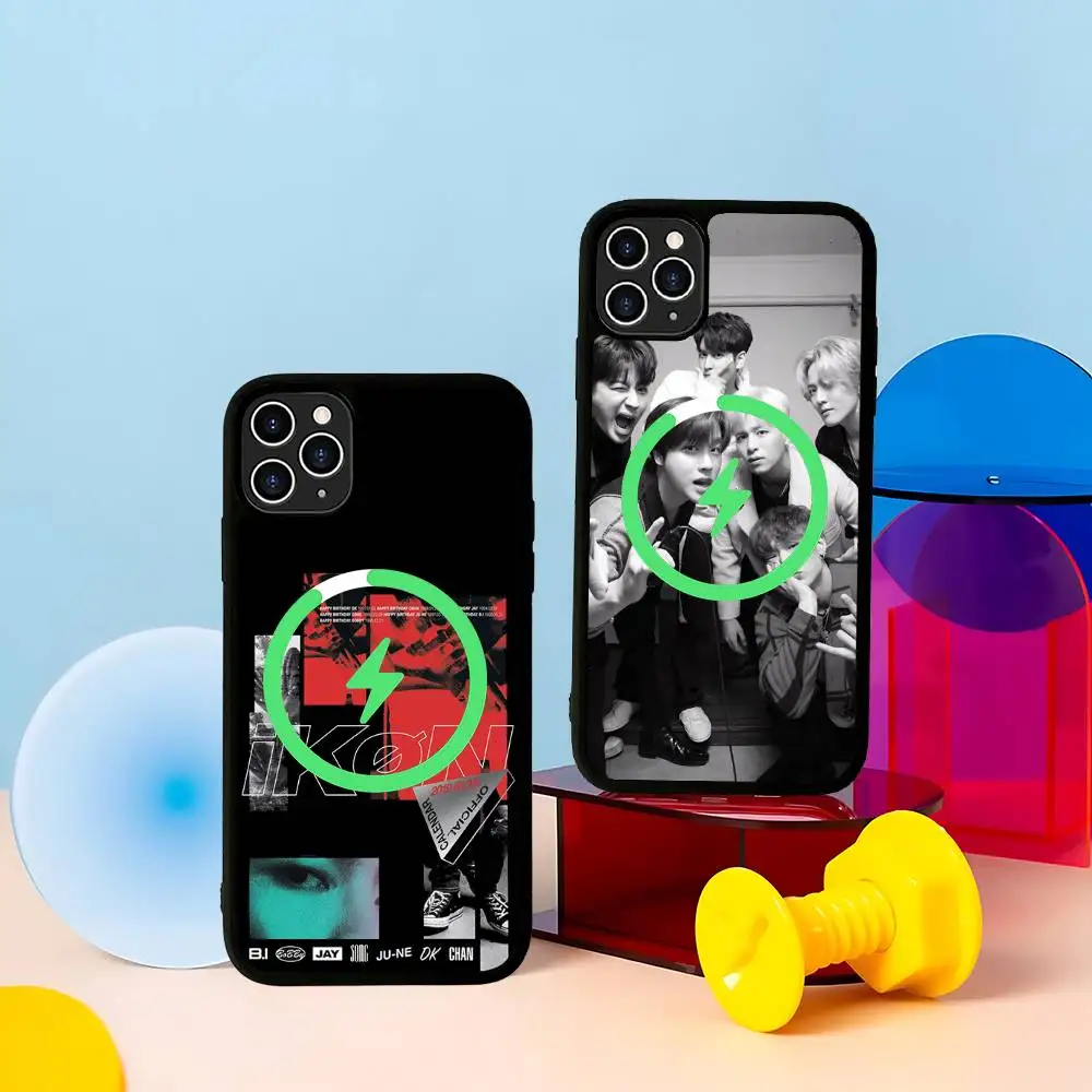 

Popular Kpop Group I-Ikon Black Magsafe Magnetic For IPhone 16 15 17 Pro Max 11 12 13 14 Plus Cover