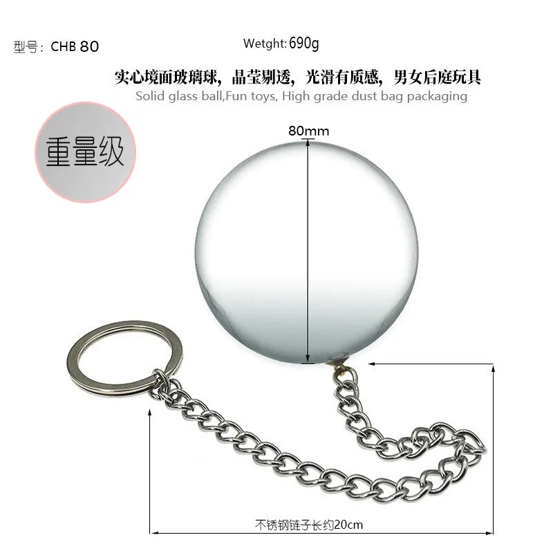 كريستال كرة زجاجية المقابس الشرج الشرج موسع قلادة الكرة بعقب المكونات البديل النشوة الجنسية ديزي تحفيز أدوات الجنس لوازم المثيرة #4