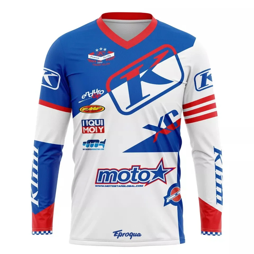 K-Klim Rally Motocross Mountain Enduro Bike Clothing Bicycle Downhill Long sleeves T-shirt Cycling MTB Racing MX Jerseys Summer