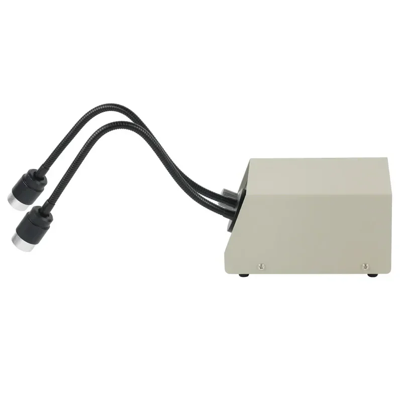 Imagem -02 - Luz de Pescoço de Ganso Duplo Led Spot Light Iluminador Lâmpada de Luz de Preenchimento para Microscópio Estéreo Binocular Trinocular 6w 6400k