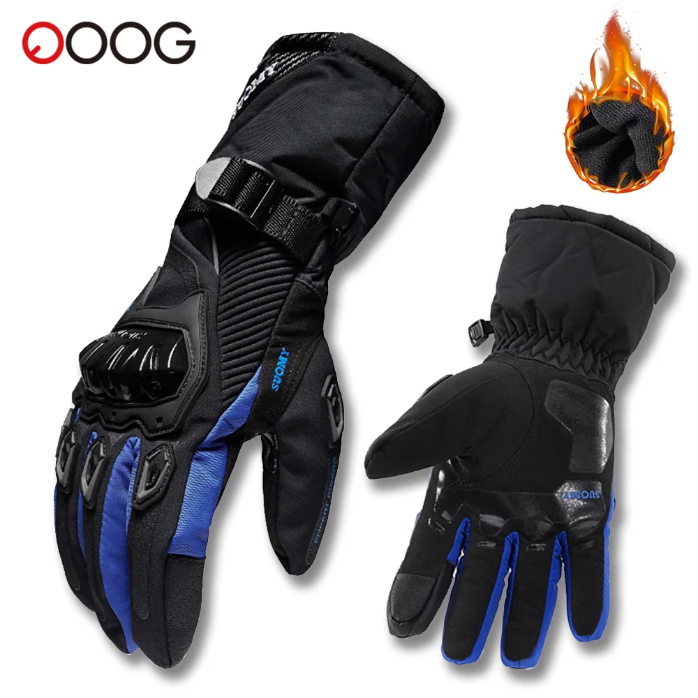 

Motorcycle Gloves Winter Waterproof Touch Screen Full Finger Gloves Protective Anti-fall Guantes Moto Non-slip Riding Gloves