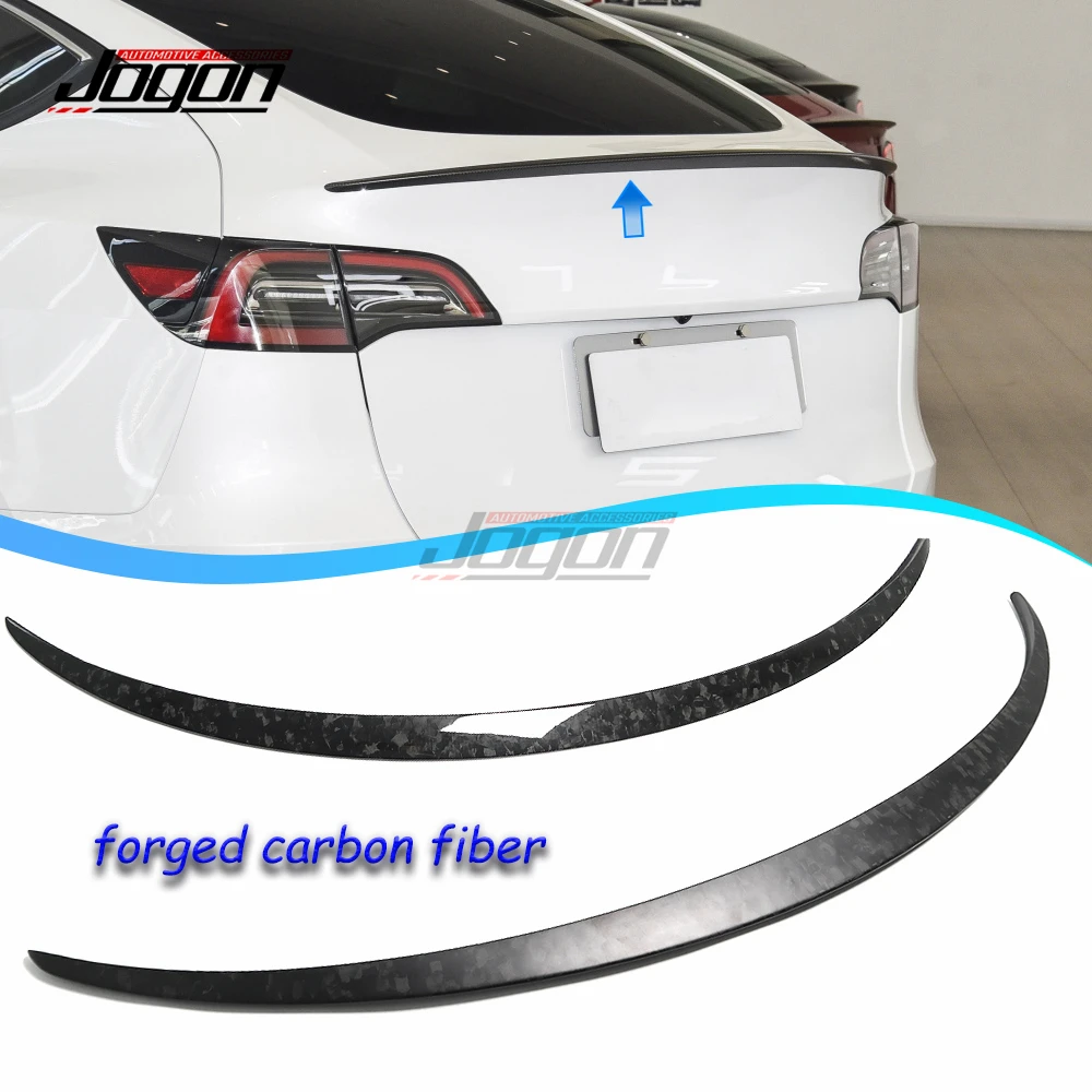 

Rear Trunk Spoiler For Tesla Model 3 17-2022 Rear Trunk Lip Real Carbon Fiber Wing Spoiler Car Styling For Tesla Model Y 2017-22