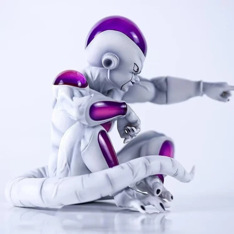 Dragon Ball Periferiche Super Saiyan Villain Legion Fc Frieza Seduta Posa Modello in scatola Figura Decorazione del desktop