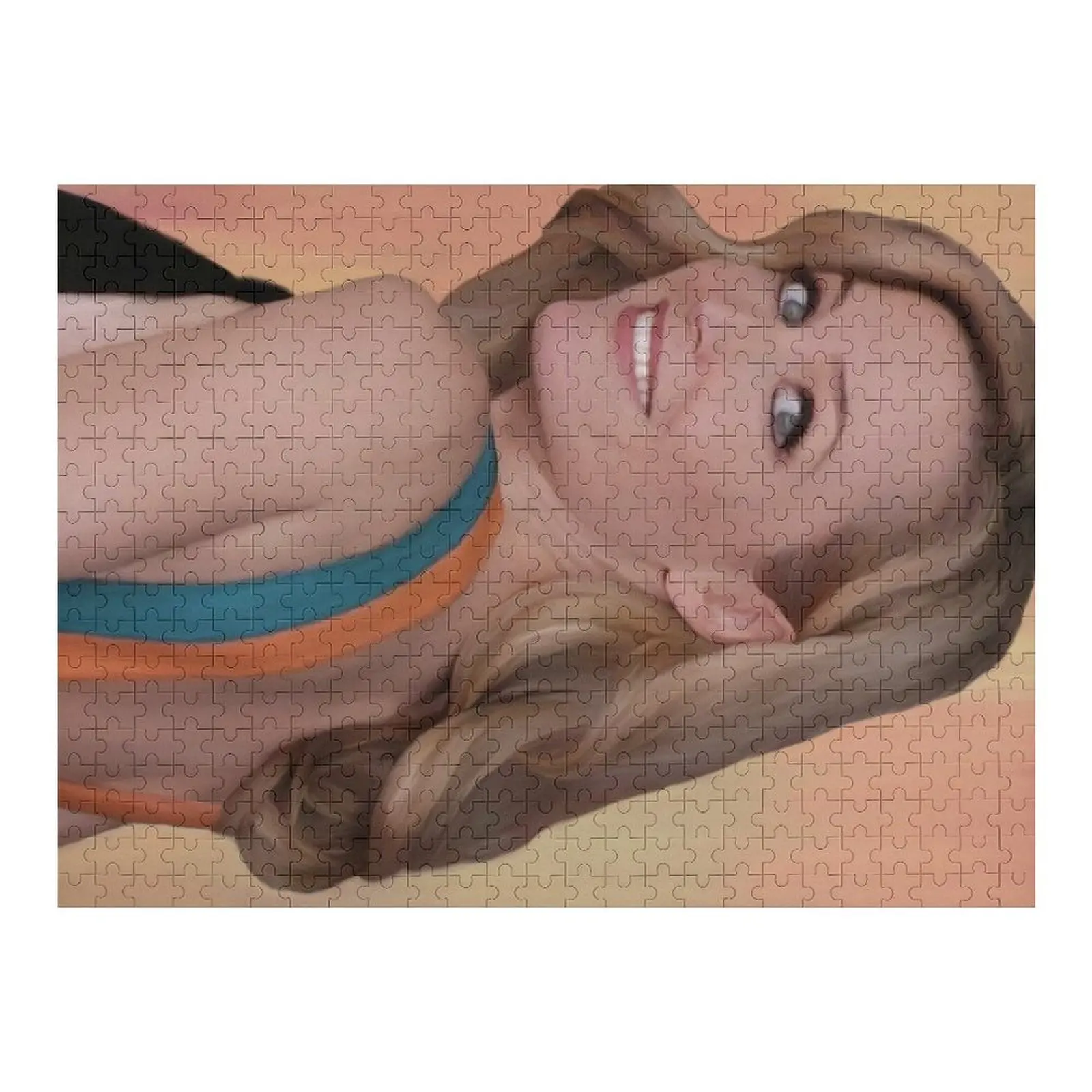 

Gillian Anderson oil color painting Jigsaw Puzzle Personalized Customized Photo Puzzle