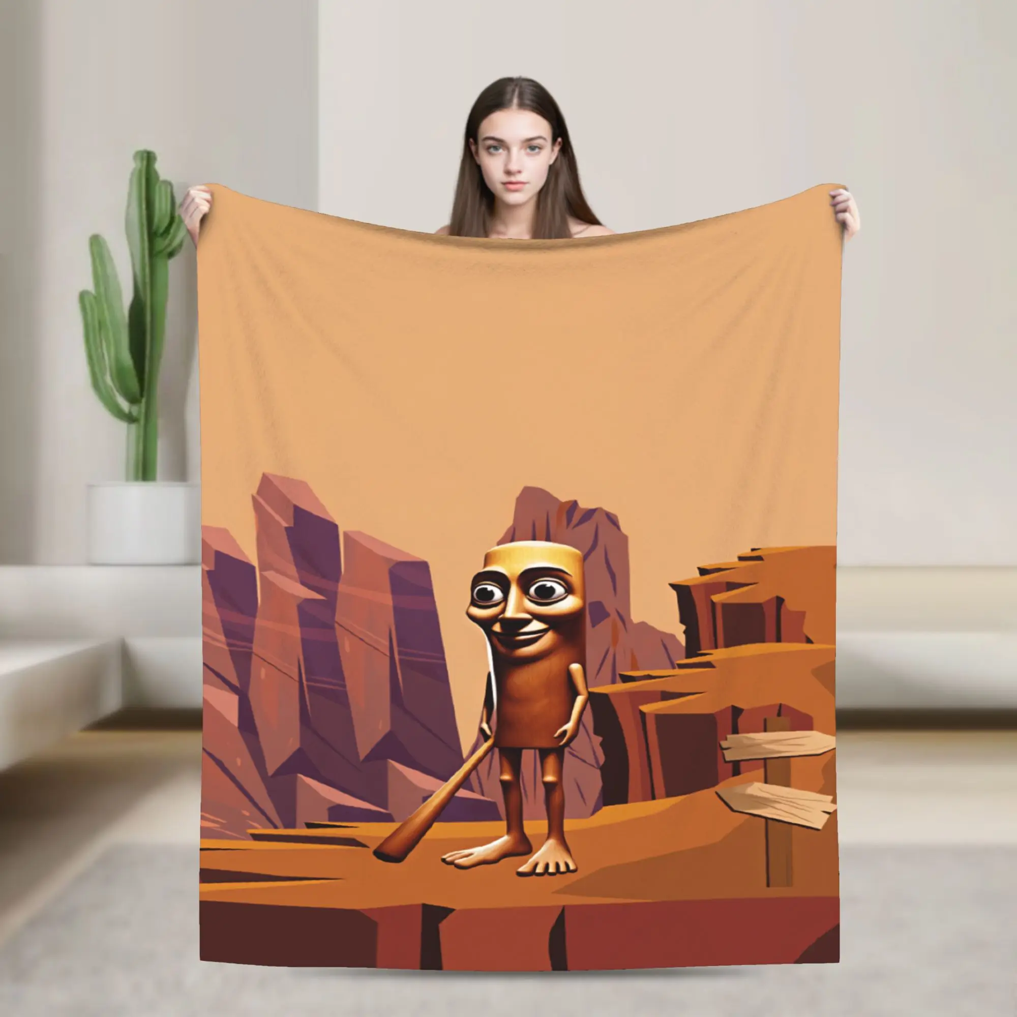 Tung Tung Sahur Italian 67 Warm Soft Blankets  Aesthetic Plane Travel Throw Blanket Couch Chair Flannel Bedspread Sofa Bed Cover