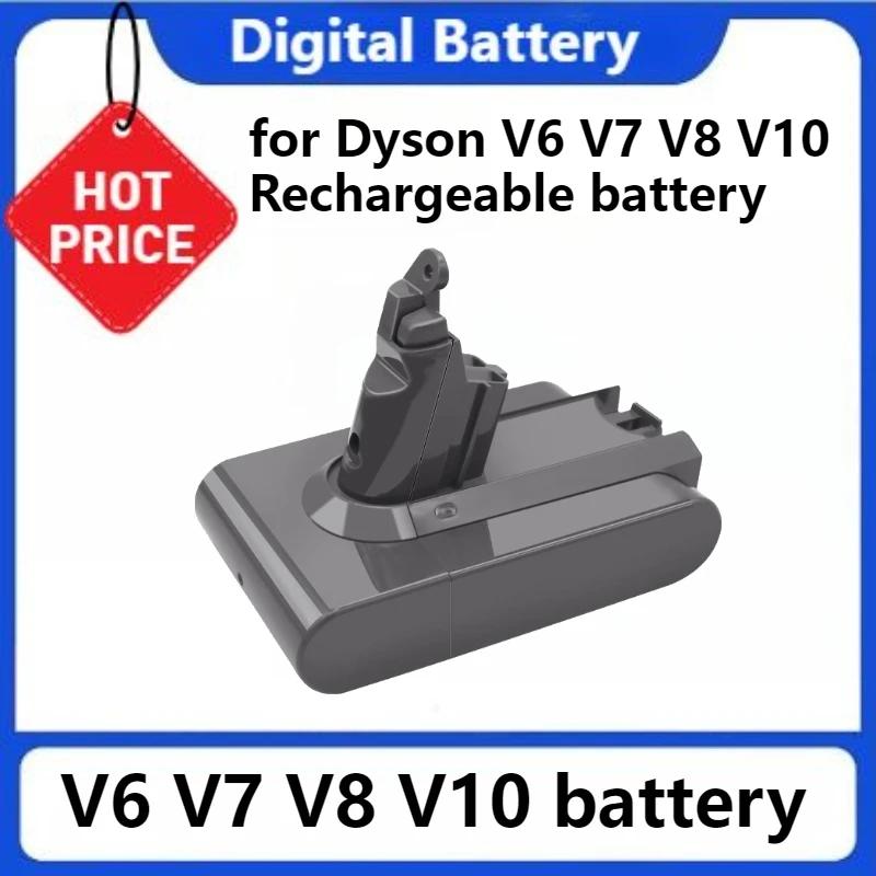 

For Dyson V6 V7 V8 V10 Rechargeable Battery for SV10 SV11 SV12 SV09 Vacuum Cleaner DC58 Battery for Sony Cel