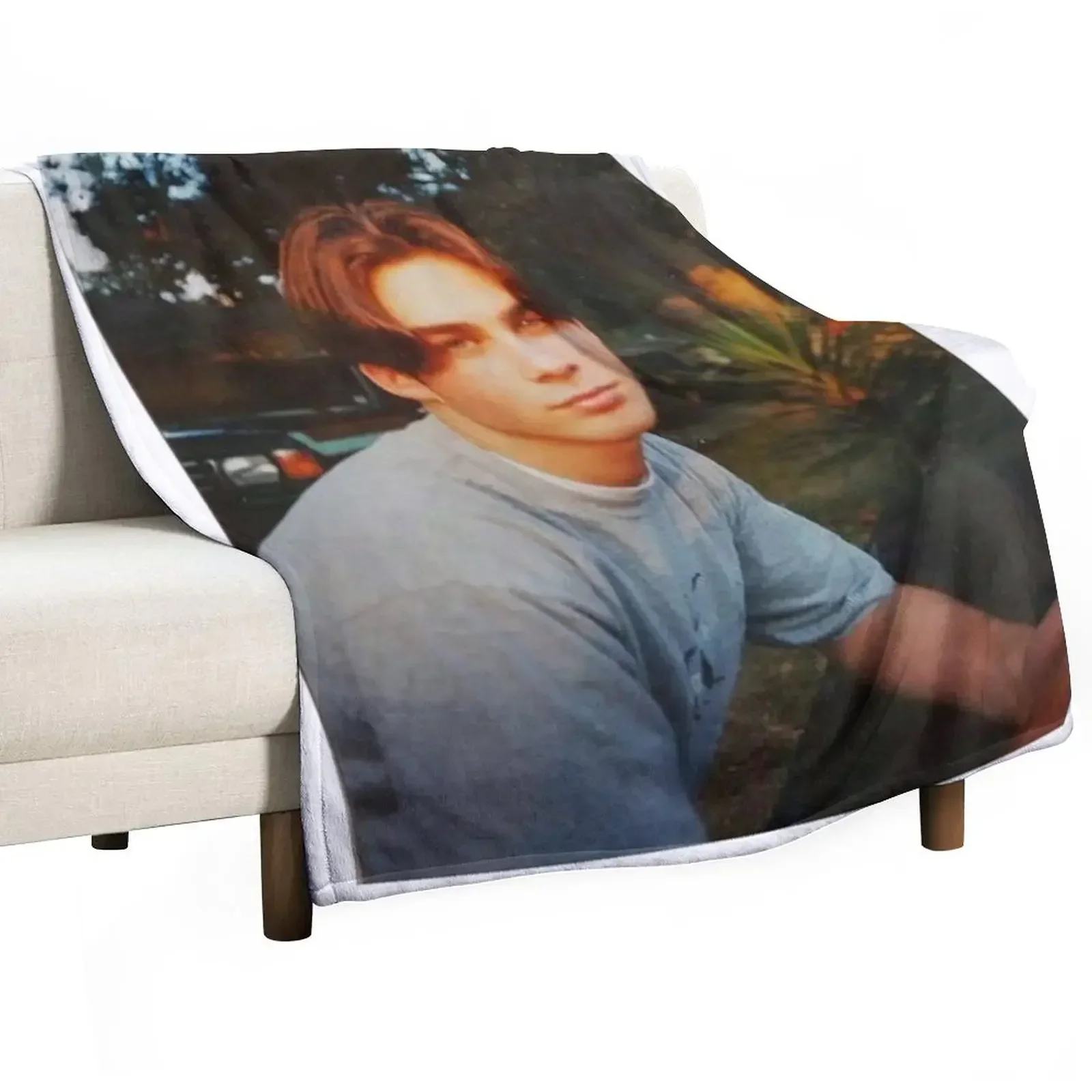 

ian somerhalder Throw Blanket Cute Plaid Soft Big Nap Blankets