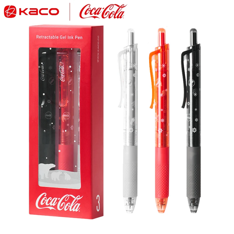

Гелевая ручка KACO&Coca-Cola, Eras Explorer, длина письма 1800 м, стабильная и гладкая ручка для подписи, стило для домашних заданий, делать заметки