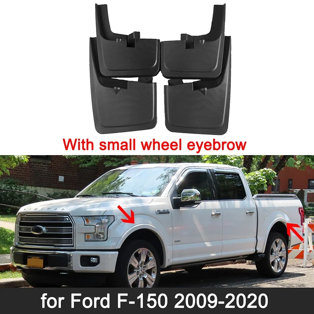 for Ford F-150 F 150 F150 2009~2020 2015 2010 Accessories Mud Anti-splash Mudguards Front Rear Wheels Fender Mudflap Car Stying