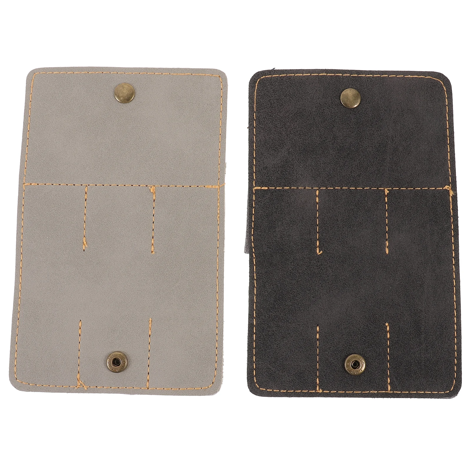 

2Pcs Memory Card Keeper Organizer Compact PU Splashproof Case Multi-Functional Holder for Phones Cameras Tablets