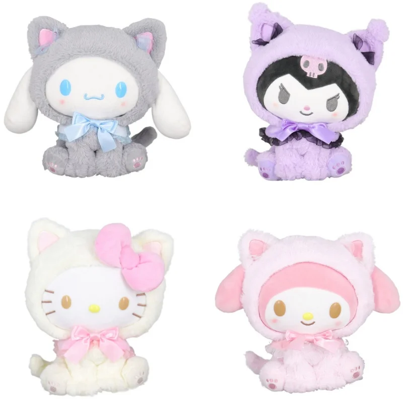 Cute Dolls Kurom Hellokitty Melody Soft Plush Dolls Toys & Hobbies Stuffed Animals Christmas Birthday Gifts For Kids