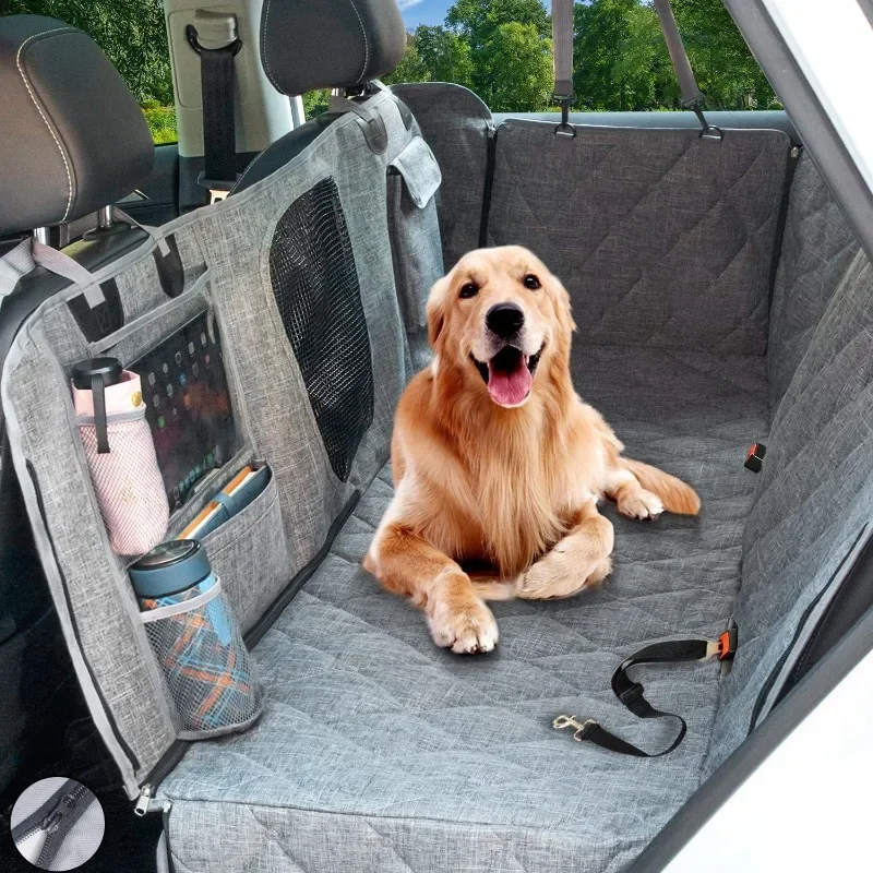 

Easy to Install Dog Car Seat Cover Waterproof Pet Backseat Mat Multifunctional Non Slip Vehicle Dog Pad