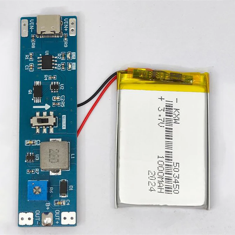 1Pcs 3.7V 9V 12V Type-C Lithium Battery Charger/Discharger Booster/Regulator Module Boost Step Up Module UPS Power Supply