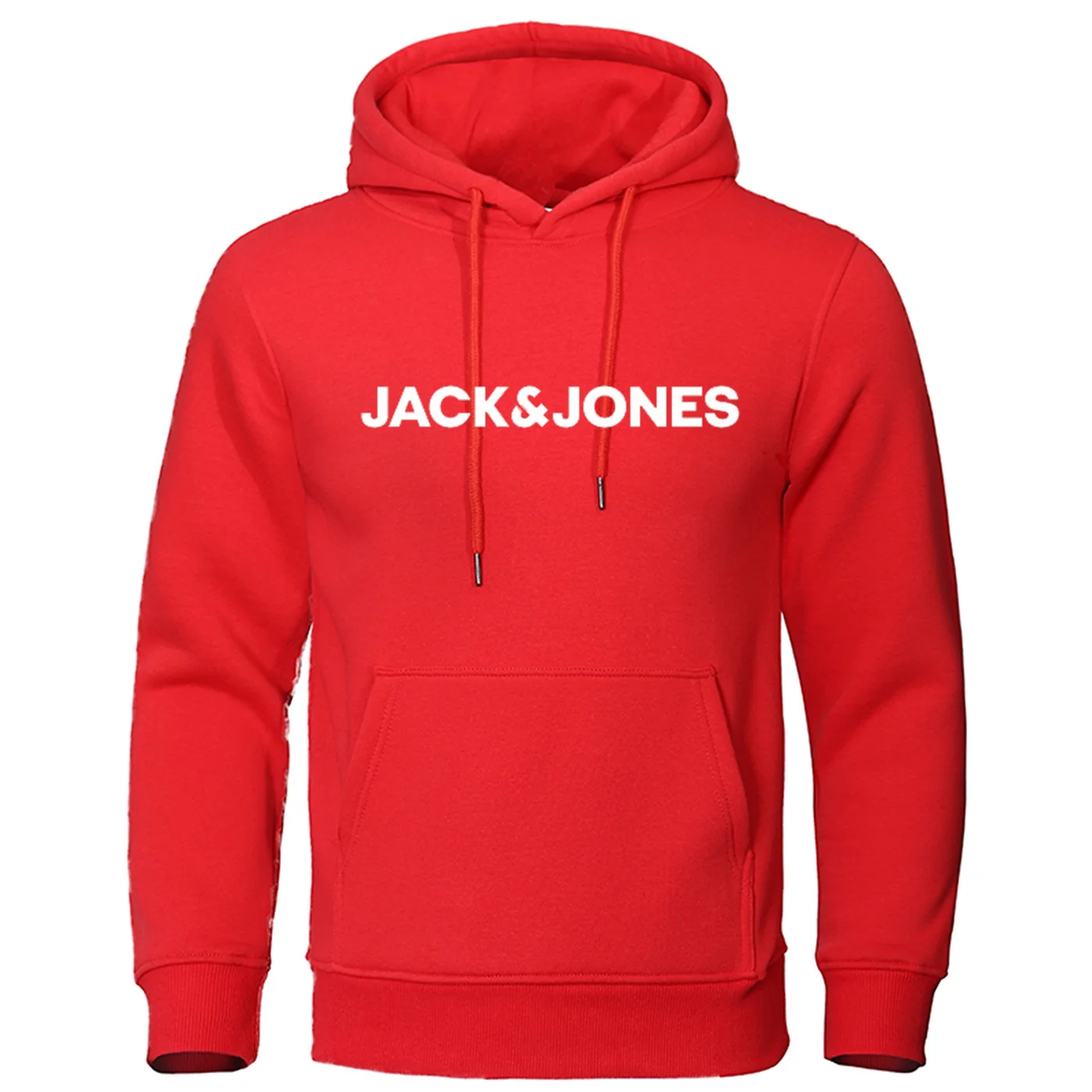 Jack en Jones trendy mode casual sportkleding comfortabele bedrukte losse top pullover herensweater met capuchon streetwear