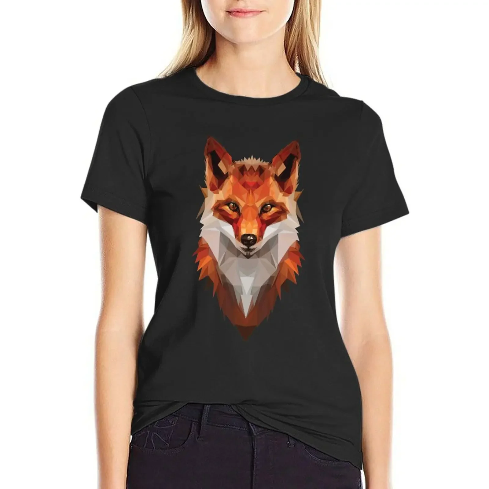

Foxy T-Shirt customizeds vintage clothes Short sleeve tee Blouse korean Women's clothes
