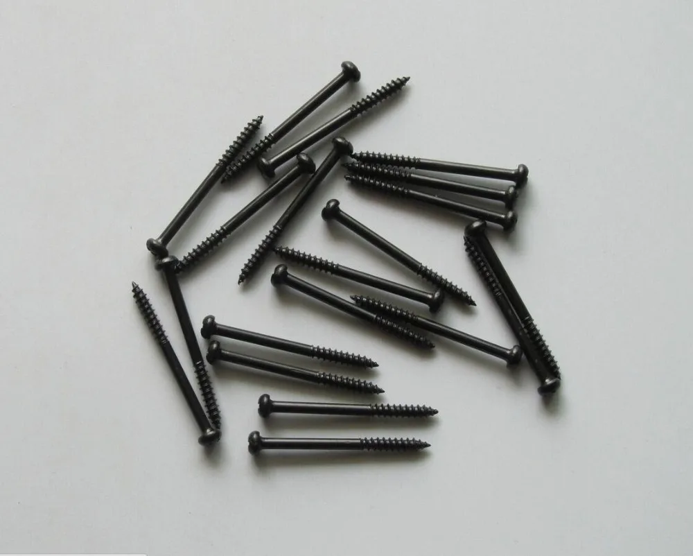 

100x Black P Bass J Jazz Bass P90 Soap Bar Pickup Mounting Screws