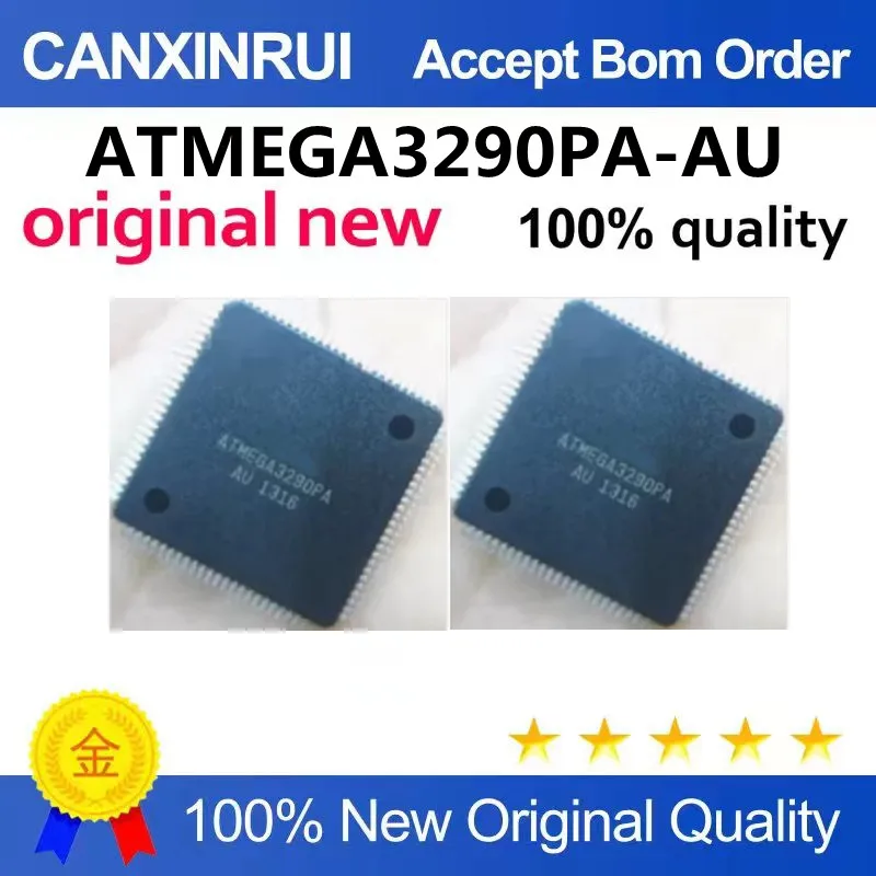 (5-100piezas)ATMEGA3290PA-AU TQFP100 Microcontroller AVR Single-C CPU Chip New Blank