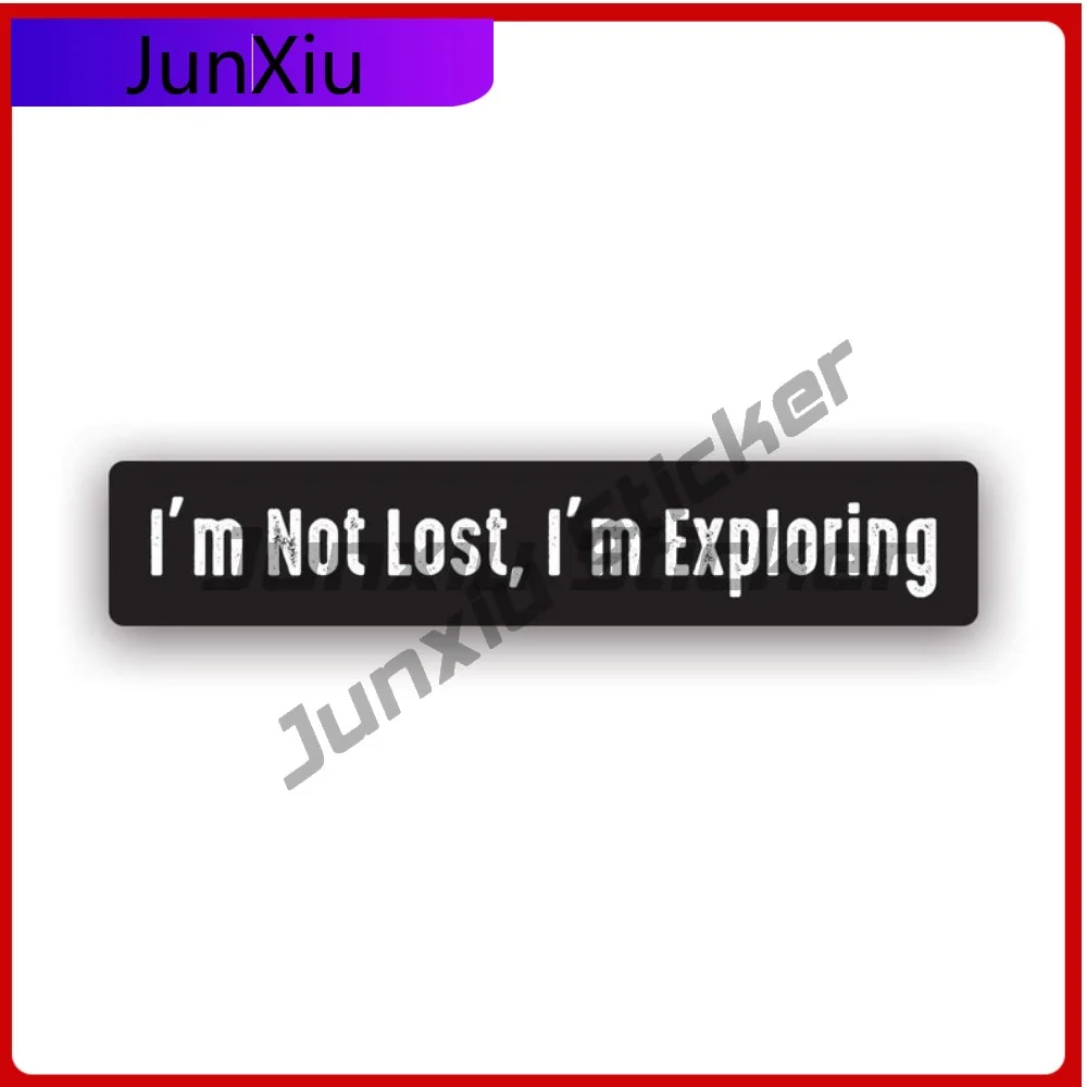 

I'M Not Lost Waterproof Scratch Resistant Cool For Laptop Motorcycle Bumper Removable No Residue Decal Car Window Classic