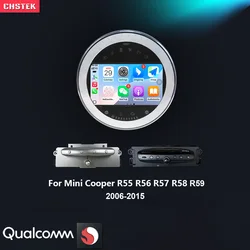 CHSTEK Car Radio Android 13 Carplay For BMW Mini Cooper R55 R56 R57 R58 S Clubvan Clubman Coupe 2006-2015 GPS Bluetooth WIFI 4G