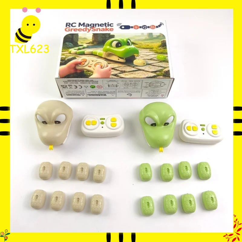 Image of Beliebtes Magnetisches Schlangenspiel mit Fernbedienung, Interaktives 3D-Klassiker-Wachstumsspiel für zwei Spieler, für Unterhaltung zu Hause und auf Partys