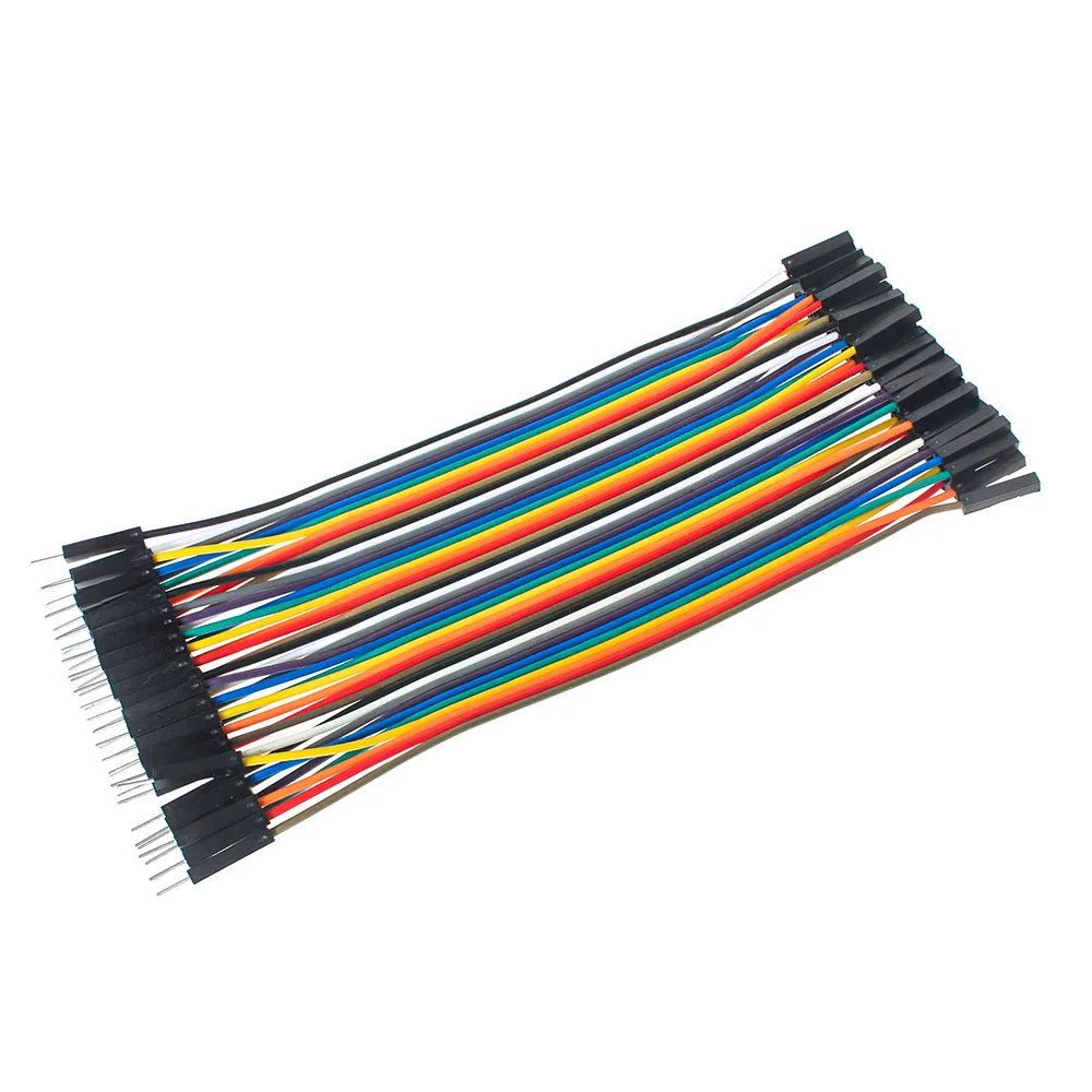 40PCS 10CM 15 Linha DuPont 40Pin Fêmea para Fêmea, macho para Macho, macho para Fêmea Fios Cabos DIY breadboard kit