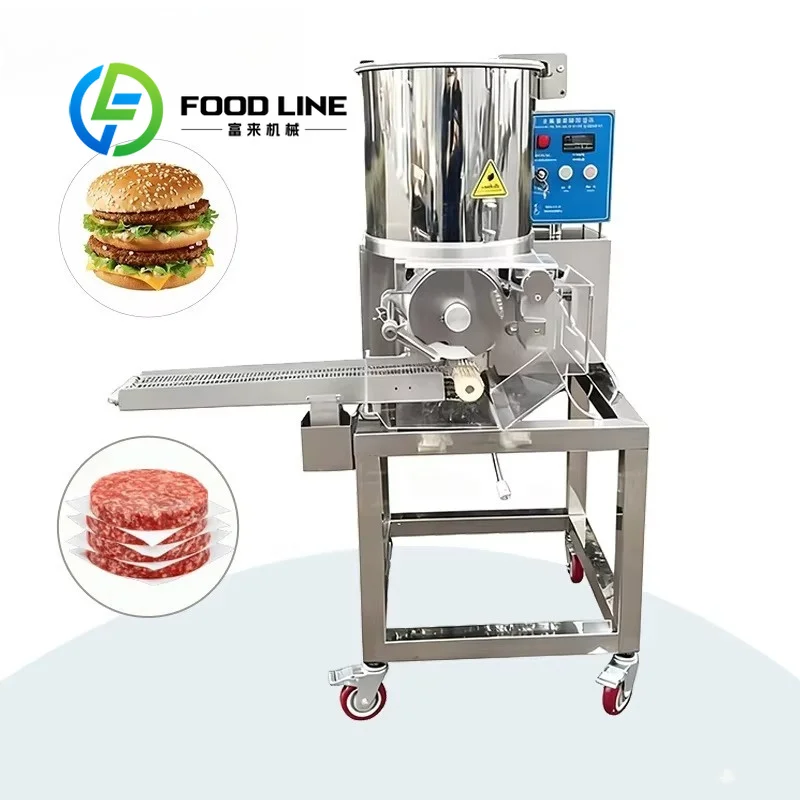 Automatic Hamburger Patty Forming Machine, Easy‑Maintenance Modular Structure Commercial Hamburger Patty Production Machine