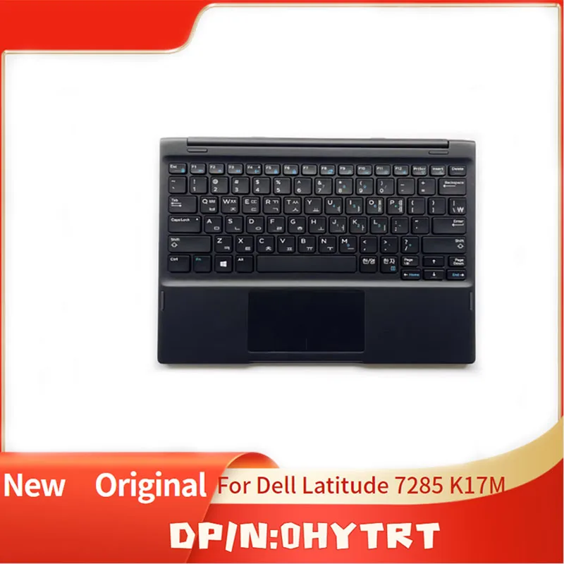 

Black 0HYTRT 0HYTRT Brand New Original Tablet PC Base Keyboard For Dell Laptop Latitude 7285 K17M