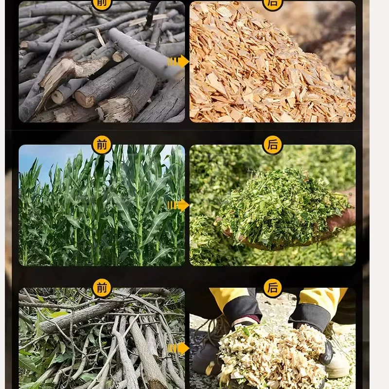 

Large Wood Chipper Mobile Yard Straw/Wood/Branch Shredder Push-Type Wood Chip Maker Waste Material Processing(Customized)