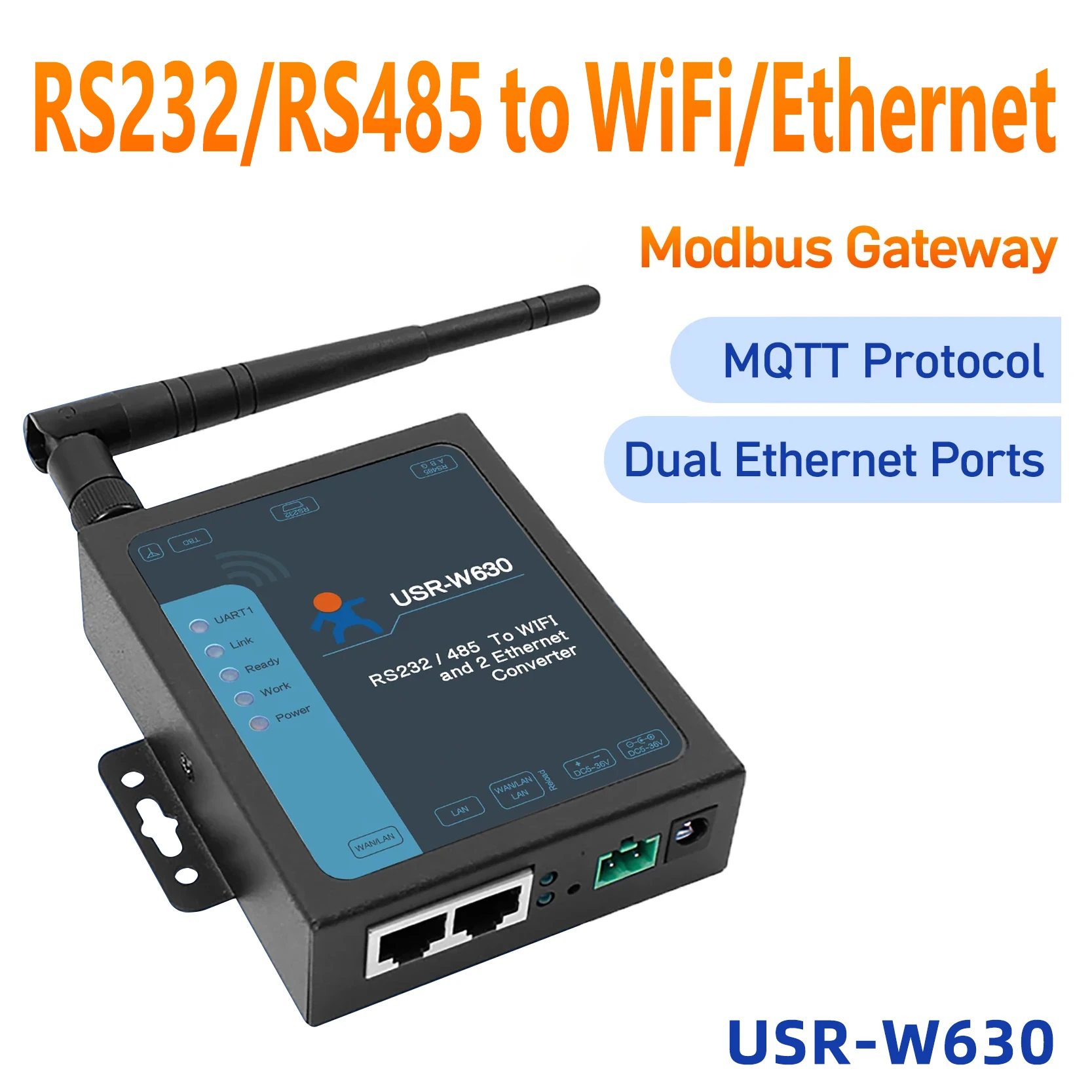 convertidor-de-serie-rs485-rs232-a-wifi-ethernet-servidor-de-dispositivos-puerta-de-enlace-modbus-rtu-a-modbus-tcp-mqtt-2-puertos-dos-lan-pusr-usr-w630