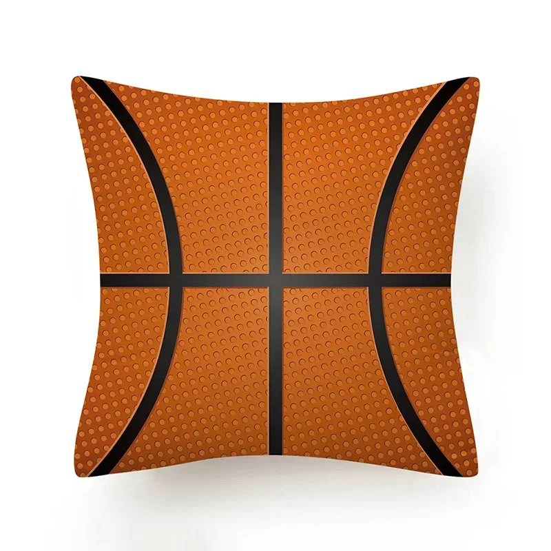 Football Basketball Rugby Printed Polyester Cushion Cover Modern Sofa Bed Decorative Sport Throw Pillow Cover Pillowcase 45X45CM